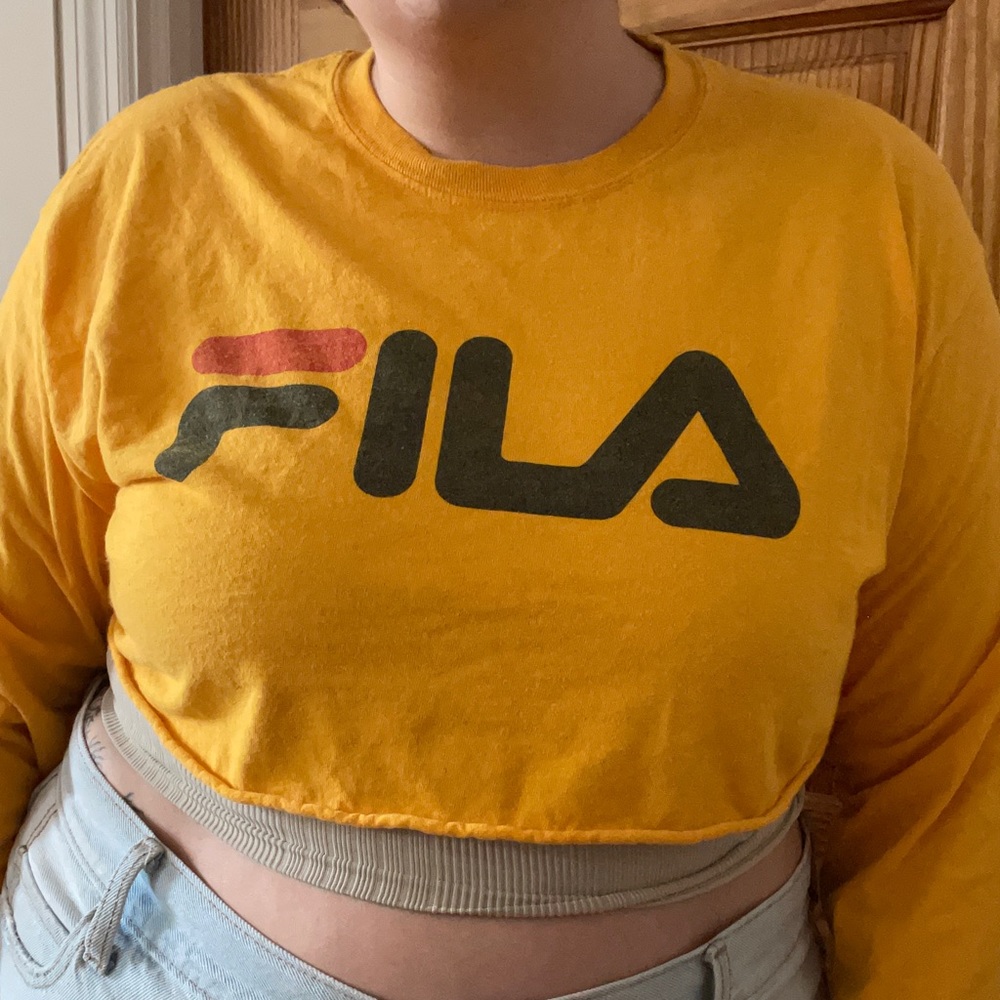 Fila long sleeve crop